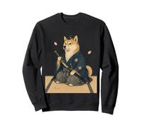 Samurai Shiba Inu Ukiyo E Kimono Giapponese Felpa