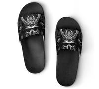 Samurai Skull Pantofole da donna per la casa da uomo ciabatte da doccia sandali da bagno, Stile:, 40 EU