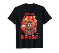 Samurai Slot Japan Kawaii Warrior Birthday Maglietta