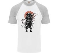 Samurai Sole Mma Warrior Uomo S/S Baseball T-Shirt