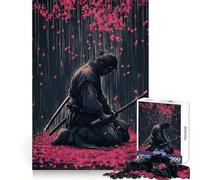 Samurai sotto una pioggia di fiori di ciliegio - Puzzle difficile per adulti da 1000 pezzi - Gioco di logica fine - Divertimento rilassante - Bordi puliti - Regalo premuroso (38x52cm)