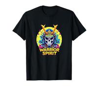 Samurai Spirit - Maglietta con Grafica Rising Sun Warrior Maglietta
