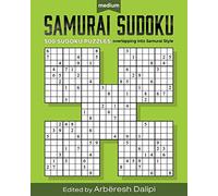 Samurai Sudoku Puzzle Book: 500 puzzle medi sovrapposti - brossura NUOVO Dalipi,