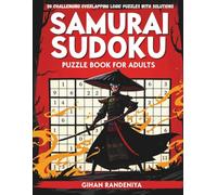 Samurai Sudoku Puzzle Book for Adults: 50 Challenging Overlapping Logic Puzzles with Solutions