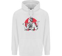 Samurai Tattoo Ragazza Mma Kenjutsu Kendo Iaido Bambini Felpa con Cappuccio