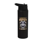 Samurai Tigre Forza Forza Pace Vintage Giappone Stainless Steel Insulated Water Bottle