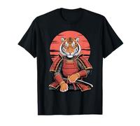 Samurai Tigre Katana Spada Tigri Maglietta