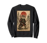Samurai Warrior Axolotl Japanese Vintage Graphic Ukiyo-e Art Felpa