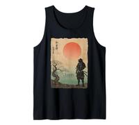 Samurai Warrior Rising Sun Arte Giapponese Canotta