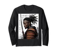 Samurai Warrior Saying Katana Forza Onore Uomini Donne Giappone Maglia a Manica