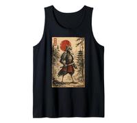 Samurai Warrior Shoebill Japanese Vintage Graphic Ukiyo-e Canotta
