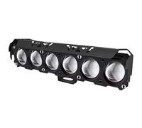 SAMWDK Faro Moto Anteriore Faretto LED Per Moto A 6 Lenti Doppio Colore Abbaglianti/anabbaglianti, Fendinebbia Per Auto Camion Per SUV Per UTV 12 V/24 V Per Mini Faro Guida