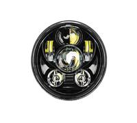 SAMWDK Faro Moto Anteriore Faro Anteriore LED Moto 5,75 Pollici Per Triumph Per Speed Per Triple Per Street Per Triple Per Rocket Per Proiettore Moto 5 3/4" Con Luce Diurna LED(5.75 black D)