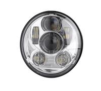 SAMWDK Faro Moto Anteriore Faro Anteriore LED Moto 5,75 Pollici Per Triumph Per Speed Per Triple Per Street Per Triple Per Rocket Per Proiettore Moto 5 3/4" Con Luce Diurna LED(5.75 silver B)