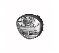 SAMWDK Faro Moto Anteriore Per Motori 2010-2017 V Per Star 1300 Per XVS 1300 Con E-MARK E24 Faro Anteriore Per Moto Proiettore Faro A LED Abbagliante Anabbagliante DRL(Sliver Color)