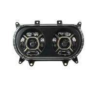 SAMWDK Faro Moto Anteriore Per Road Per Glide 2015 2016 2017 2018 2019 2020 2021 Faro Per Moto A Doppio LED Da 124 W, Ricambio(Without DRL)