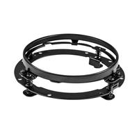 SAMWDK Faro Moto Anteriore Staffa Di Montaggio Per Fari A LED Ad Anello Rotondo Da 7 Pollici Per Wrangler Per FLD Per Softail Per Motociclette(1PCS Black)