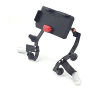 SAMWDK Staffa Navigazione Supporto GPS Per X-MAX Per Xmax 300 Per XMAX300 2021 Supporto Per Telefono GPS Per Moto Caricatore Wireless USB Riflettore Navigazione Staffa Montaggio Stand(12mm -Holder)