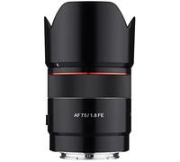 Samyang AF 75mm F1.8 Compact Auto Focus Teleobiettivo per Sony FE Mount, nero (SYIO75AF-E)