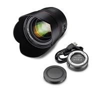 SAMYANG AF 75mm F1,8 FE + Lens-Station für Sony E Portrait-Objektiv für Vollformat & APS-C I 32,9° Bildwinkel & schnellem Autofokus I Festbrennweite für Sony A7C, A7 III, A6100 u.a., Schwarz, 23285