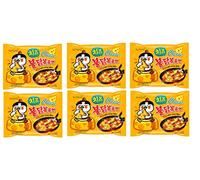 Samyang Buldak Cheese Hot Chicken Flavour Ramen - Spaghetti coreani istantanei - 130 g x 6 (confezione da 6) (importati)