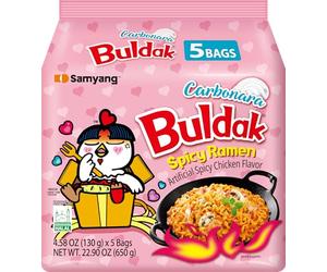 Samyang carbo fuoco buldak nucleare noodle fritto piccante super hot 5 Pack