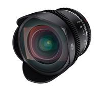 Samyang MF 14 mm T3,1 VDSLR MK2 Nikon F - Obiettivo grandangolare T3,1 per Nikon F Mount, 14 mm di distanza focale fissa, corona dentata Follow Focus, formato completo e risoluzione APS-C 8K, Nero