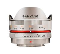 Samyang Obiettivo 7,5mm F/3,5 UMC Fish-Eye MFT per Micro Quattroterzi, Silver