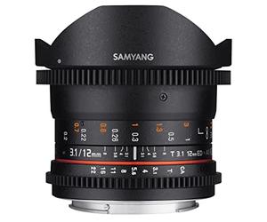 Samyang Obiettivo T3.1 VDSLR ED AS NCS, Collegamento con Fish Eye della Canon, 12 mm