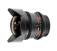 Samyang Obiettivo V-DSLR 8mm T/3,8 UMC Fish-Eye CS Ii per Sony E, Nero