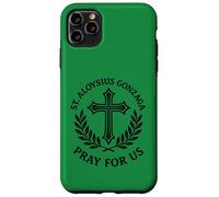 San Aloysius Gonzaga Cattolico Prega per noi Croce Santa Custodia per iPhone 11 Pro Max
