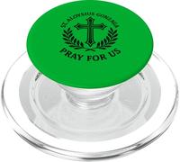 San Aloysius Gonzaga Cattolico Prega per noi Croce Santa PopSockets PopGrip per MagSafe