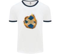 San Andrews Croce Bandiera Scozzese Scozia Uomo Ringer