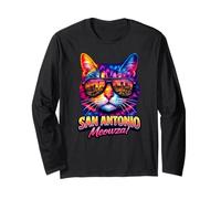 San Antonio Cat | Trendy Cool Hip Kitten Occhiali da Sole Amante Maglia a Manica