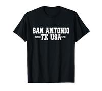 San Antonio City, stile retrò vintage, Texas, TX, Stati Uniti Maglietta