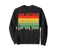 San Antonio Skyline Vintage Texas Pride Souvenir Regalo Felpa