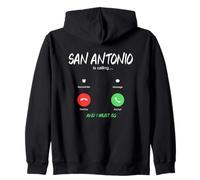 San Antonio Sta chiamando e Devo Andare in Texas in Viaggio Felpa con Cappuccio