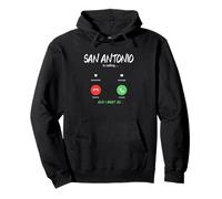 San Antonio Sta chiamando e Devo Andare in Texas in Viaggio Felpa con Cappuccio