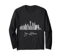 san antonio, texas, orizzonte, Stati Uniti, viaggio, souvenir, paesaggio urbano Maglia a Manica