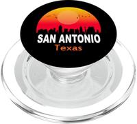 San Antonio Texas State USA Vintage Retro Sunset City PopSockets PopGrip per MagSafe
