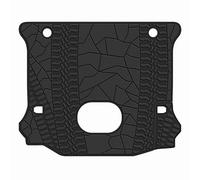 San Auto Cargo Liners Custom Fit per Jeep Wrangler 4 porte 2014 2015 2016 2017 Tappetini per bagagliaio Full Black Rubber All Weather con Subwoofer Heavy Duty inodore