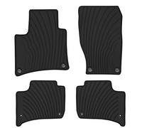 San Auto Tappetini per auto su misura per Porsche Cayenne 2011-2018 Full Black Rubber Auto Floor Liner Set Impermeabile Protezione Per Tutte le Meteo Heavy Duty Inodore