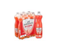 San Benedetto, Allegra Rossa, Bevanda Gassata, 6 x 1500 ml, Dissetante e Frizzante, a Basso Contenuto di Zuccheri, Bevanda Analcolica