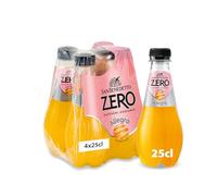 San Benedetto, Allegra Zero, Bevanda Gassata, 4x250 ml, Dissetante e Frizzante, Senza Zuccheri, con Fruttosio, Bevanda Analcolica