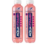 San Benedetto, Aquavitamin ai Frutti Rossi, 400 ml, Bevanda Idratante con Vitamine B e C, Perfetta per il Benessere Quotidiano (Confezione da 2)