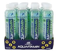 San Benedetto Aquavitamin Brain-Up 400 ml - Gusto Kiwi, Mela e Melograno [Confezione da 12] - Nuovo Formato 2022