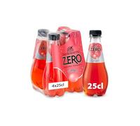 San Benedetto, Bibita Analcolica Gassata al Ginger Zero, 4x250 ml, Senza Zuccheri Aggiunti e con Pochissime Calorie, Rinfrescante e Leggera