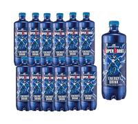 San Benedetto, Energy Drink Super Boost, 12x0,75 l, Bevanda Energizzante per Performance Intense, Gusto Rinfrescante, con Taurina e Caffeina