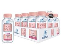 San Benedetto, Skin Care Acqua Naturale Minerale al Gusto di Pesca e Frutti Rossi, Box 12 x 220 ml con Portachiavi CAIYA®