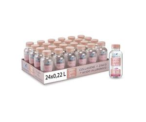 San Benedetto Skin Care, l'integratore alimentare con Collagene, Zinco e Acido Ialuronico, in Acqua Minerale Naturale, 24x220ml